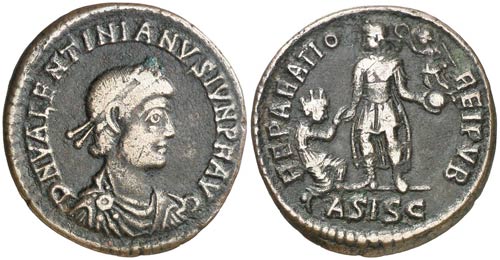 (379-383 d.C.). Valentininiano II. ... 