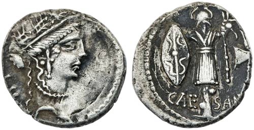 (48 a.C.). Julio César. Denario. ... 