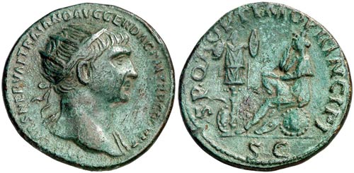 (105 d.C.). Trajano. Dupondio. ... 