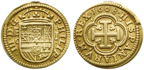 1608. Felipe III. Segovia. C. 1 ... 
