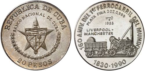 1988. Cuba. 20 pesos. (Kr. 234). ... 
