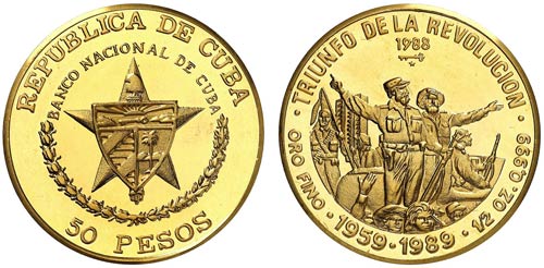 1988. Cuba. 50 pesos. (Fr. 19) ... 