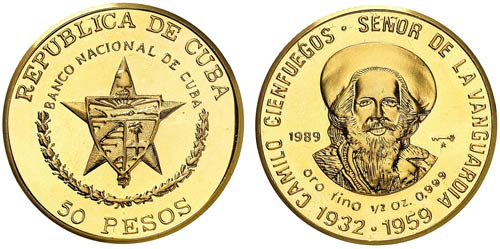 1989. Cuba. 50 pesos. (Fr. 36) ... 