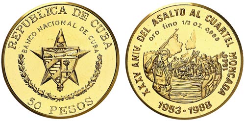 1989. Cuba. 50 pesos. (Fr. 38) ... 