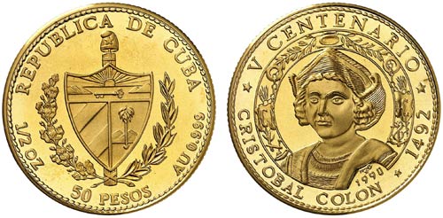 1990. Cuba. 50 pesos. (Fr. 46) ... 