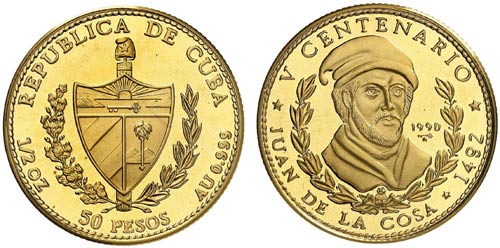 1990. Cuba. 50 pesos. (Fr. 52) ... 