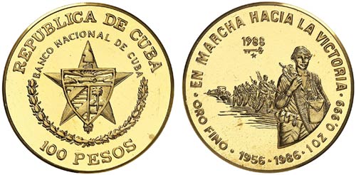 1988. Cuba. 100 pesos. (Fr. 14) ... 
