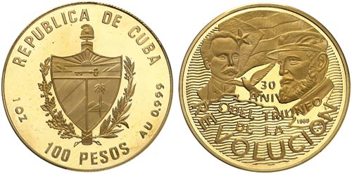 1989. Cuba. 100 pesos. (Fr. 40) ... 