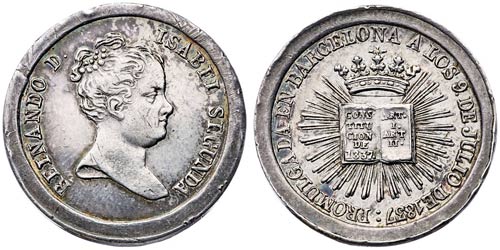 1837. Isabel II. Barcelona. ... 