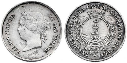 1861. Isabel II. Manila. ... 