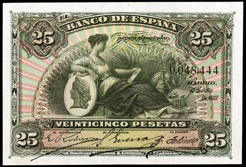 1907. 25 pesetas. (Ed. B102) (Ed. ... 