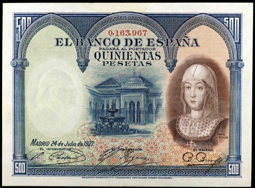 1927. 500 pesetas. (Ed. B111) (Ed. ... 