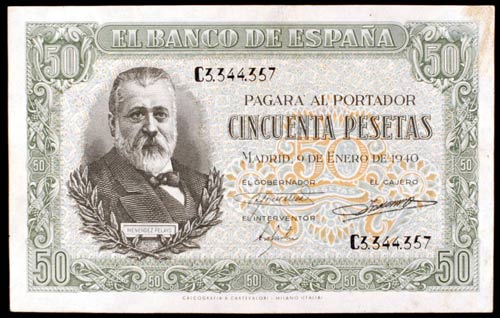 1940. 50 pesetas. (Ed. D38a) (Ed. ... 