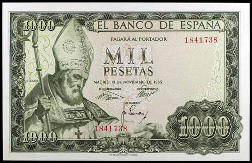 1965. 1000 pesetas. (Ed. D72) (Ed. ... 
