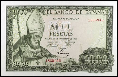 1965. 1000 pesetas. (Ed. D72) (Ed. ... 