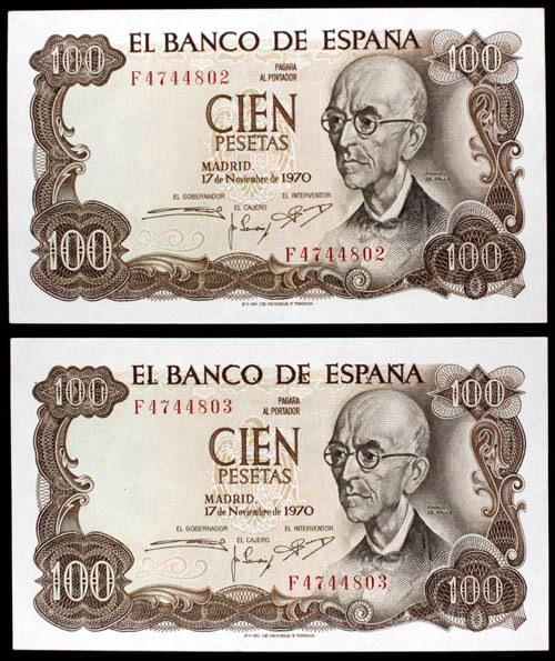 1970. 100 pesetas. (Ed. D73a). 17 ... 