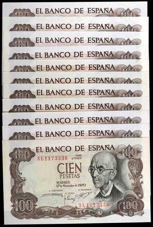 1970. 100 pesetas. (Ed. D73 y ... 