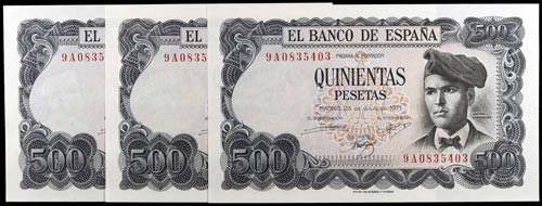 1971. 500 pesetas. (Ed. D74b) (Ed. ... 