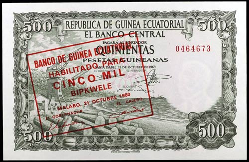 1980. Guinea Ecuatorial. Banco de ... 