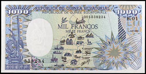 1985. Guinea Ecuatorial. Banco de ... 