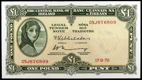 1970. Irlanda. Banco Central. 1 ... 