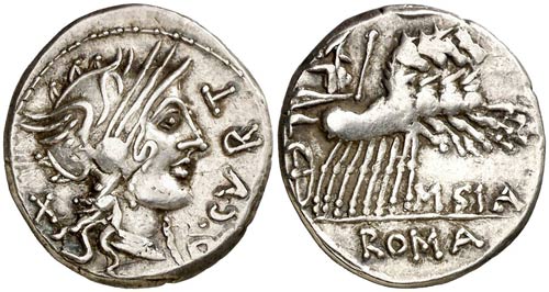 (hacia 116-115 a.C.). Gens Curtia. ... 