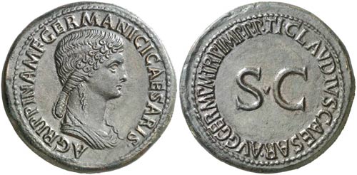 (42 d.C.). Agripina madre. ... 