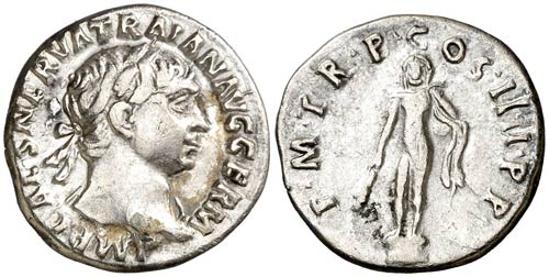 (102 d.C.). Trajano. Denario. ... 