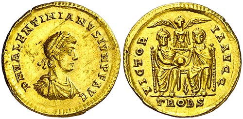 (376-377 d.C.). Valentininiano II. ... 