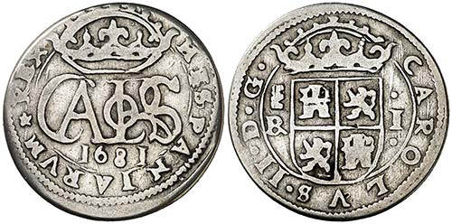 1681. Carlos II. Segovia. BR. 1 ... 