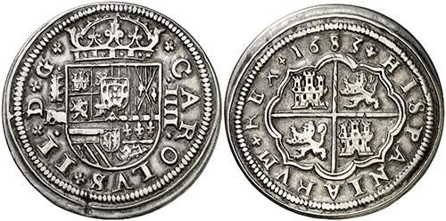 1683. Carlos II. Segovia. BR. 4 ... 