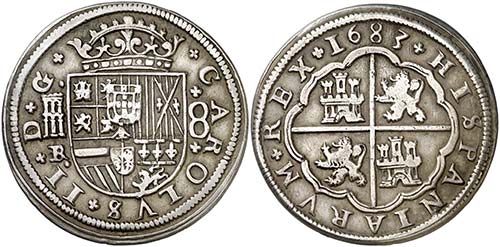 1683. Carlos II. Segovia. BR/M. 8 ... 