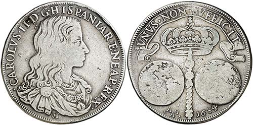 1684. Carlos II. Nápoles. AG/A. 1 ... 