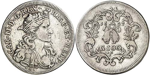 1693. Carlos II. Nápoles. AG/A. 1 ... 