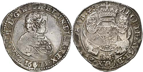 1673. Carlos II. Amberes. 1 ... 