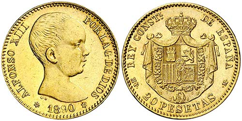 1890*1890. Alfonso XIII. MPM. 20 ... 