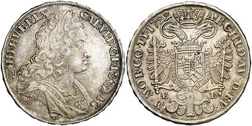 1722. Hungría. Carlos VI. KB ... 