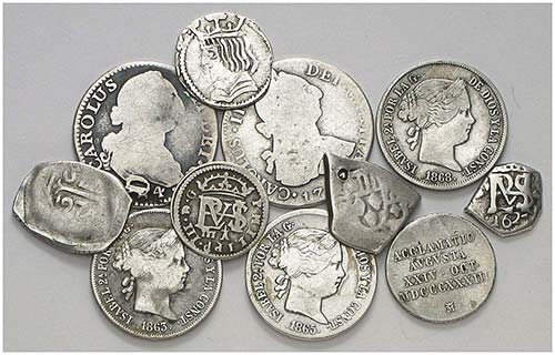 Lote de 11 monedas de plata de ... 