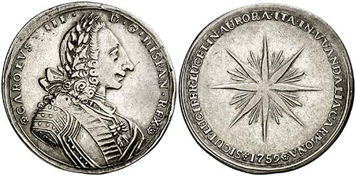 1759. Carlos III. Carmona. Medalla ... 