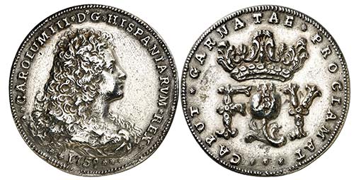 1759. Carlos III. Granada. Medalla ... 