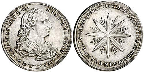 1789. Carlos IV. Carmona. Medalla ... 