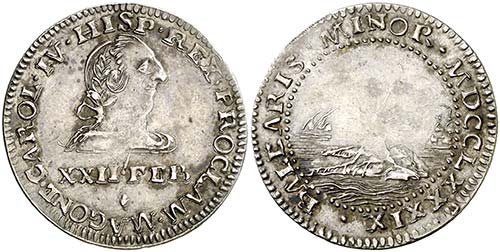 1789. Carlos IV. Mahón. Medalla ... 
