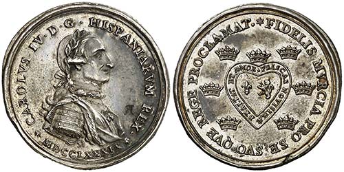 1789. Carlos IV. Murcia. Medalla ... 