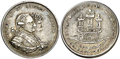 1789. Carlos IV. Soria. Medalla de ... 