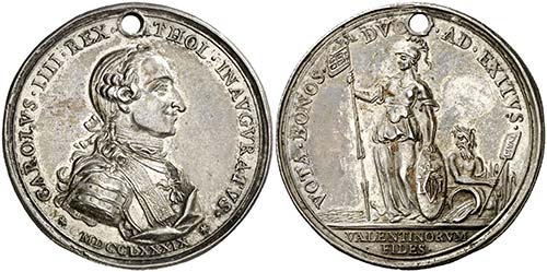 1789. Carlos IV. Valencia. Medalla ... 