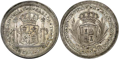 1790. Carlos IV. Campeche. Medalla ... 