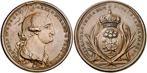 1790. Carlos IV. Durango. Medalla ... 