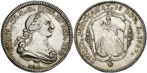 1789. Carlos IV. Guatemala. ... 