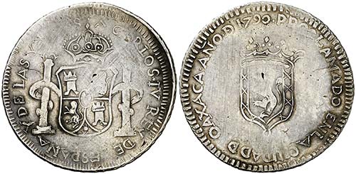 1790. Carlos IV. Oaxaca. Medalla ... 