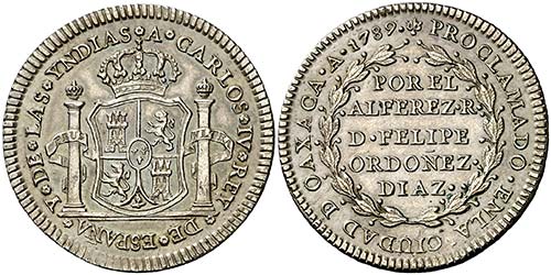 1789. Carlos IV. Oaxaca. El ... 